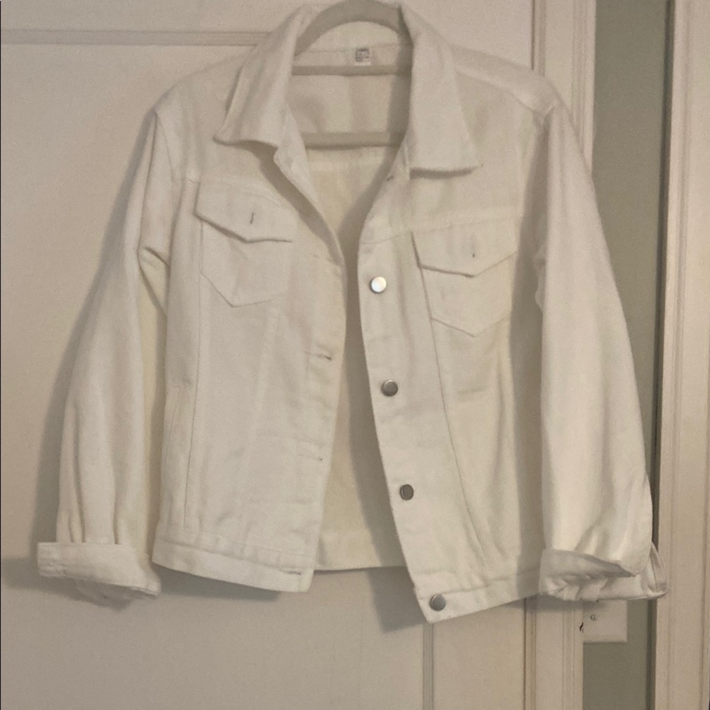 Classic White Denim Jacket